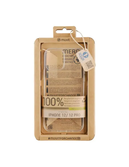 Funda muvit recycletek para apple iphone 12 - 12 pro transparente