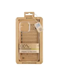 Funda muvit recycletek para apple iphone 12 pro max transparente