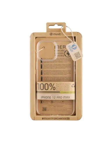 Funda muvit recycletek para apple iphone 12 pro max transparente