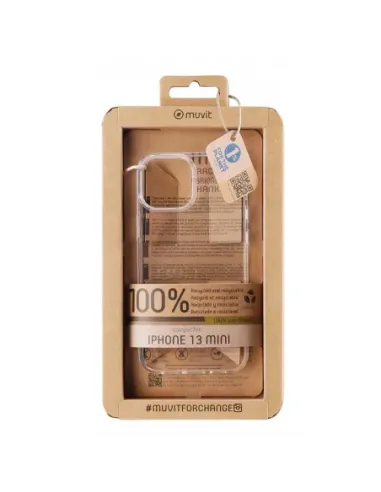 Funda muvit recycletek para apple iphone 13 mini transparente