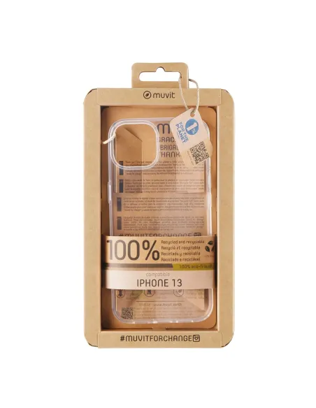 Funda muvit recycletek para apple iphone 13 transparente