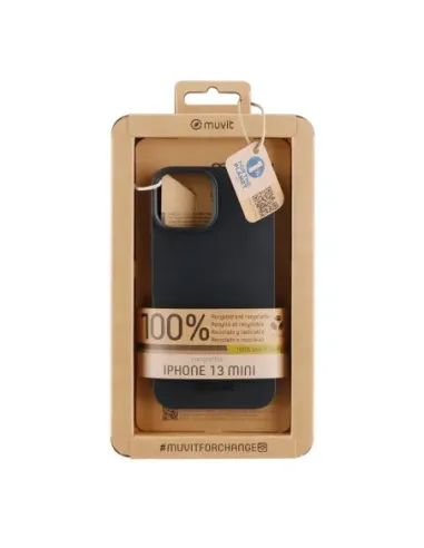 Funda muvit recycletek para apple iphone 13 mini negra