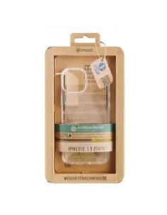 Funda muvit recycletek para apple iphone 13 mini antibacterias transparente