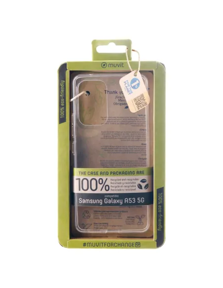 Funda muvit recycletek para samsung galaxy a53 5g transparente