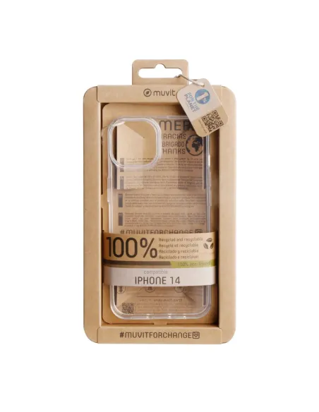 Funda muvit recycletek para apple iphone 14 transparente