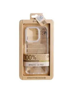 Funda muvit recycletek para apple iphone 14 pro transparente