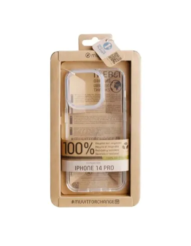 Funda muvit recycletek para apple iphone 14 pro transparente