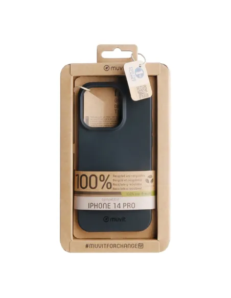 Funda muvit recycletek para apple iphone 14 pro negra