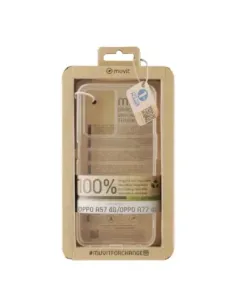 Funda muvit recycletek para oppo a57s 4g - a57 4g - a77 4g - a57e 4g - a77s 4g transparente