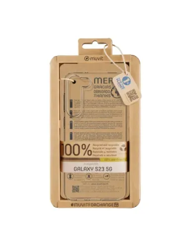 Funda muvit recycletek para samsung galaxy s23 5g transparente
