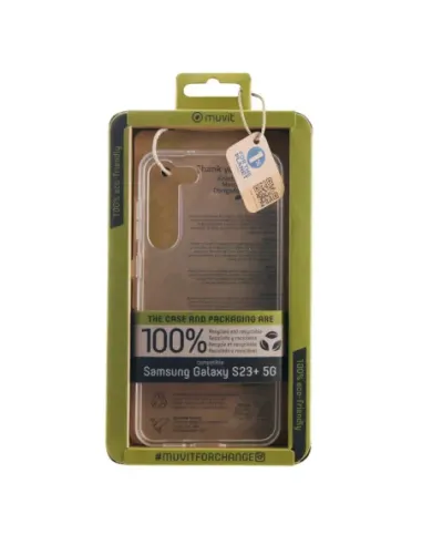 Funda muvit recycletek para samsung galaxy s23+ 5g transparente