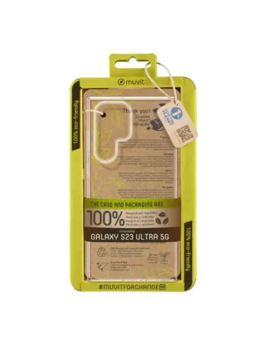Funda muvit recycletek para samsung galaxy s23 ultra 5g transparente