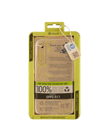 Funda muvit recycletek para oppo a17 transparente
