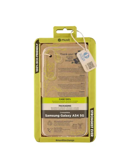 Funda muvit recycletek para samsung galaxy a54 5g transparente