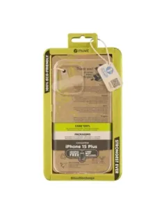 Funda muvit recycletek para apple iphone 15 plus transparente