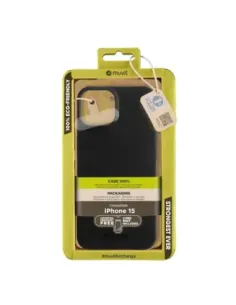 Funda muvit recycletek para apple iphone 15 negra