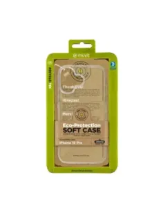 Funda muvit recycletek para apple iphone 16 transparente