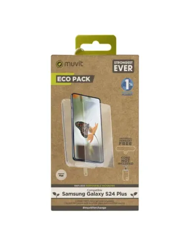 Funda muvit para samsung galaxy s24 plus + protector de pantalla vidrio templado plano