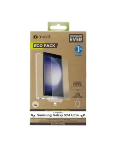 Funda muvit para samsung galaxy s24 ultra + protector de pantalla vidrio templado plano