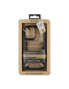 Funda muvit shockproof 2m para apple iphone 13 pro transparente - negra