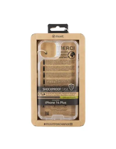 Funda muvit shockproof 2m para apple iphone 14 plus transparente