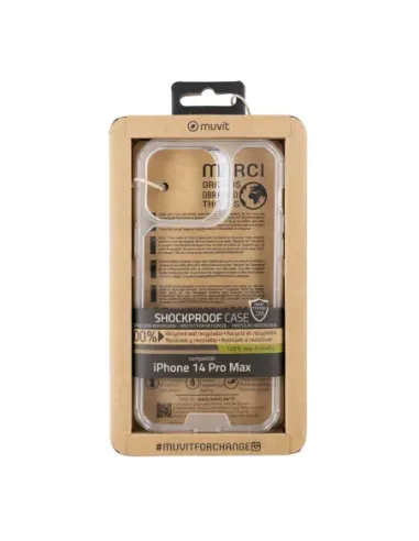 Funda muvit shockproof 2m para apple iphone 14 pro max transparente
