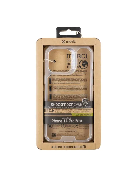 Funda muvit shockproof 2m para apple iphone 14 pro max transparente