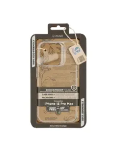 Funda muvit shockproof 2m para apple iphone 15 pro max transparente