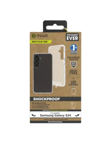 Funda muvit shockproof 3m para samsung galaxy s24 plus transparente