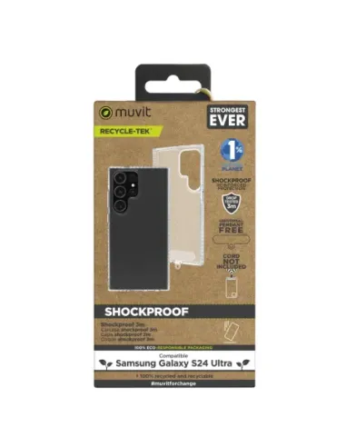 Funda muvit shockproof 2m para samsung galaxy s24 ultra transparente