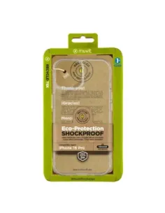 Funda muvit shockproof 2m para apple iphone 16 pro transparente