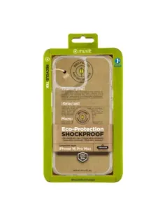 Funda muvit shockproof 2m para apple iphone 16 pro max transparente
