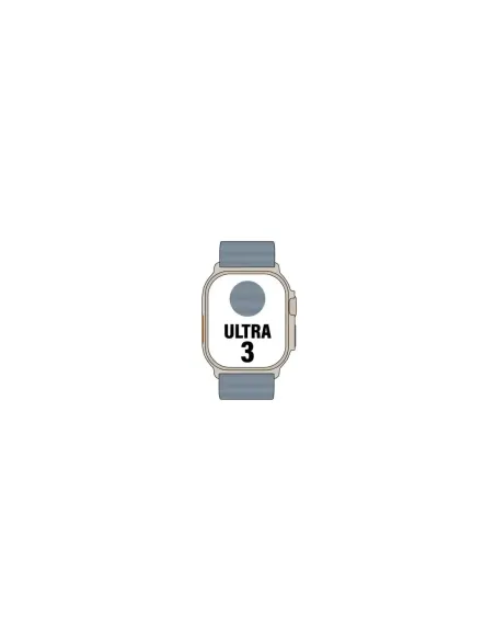 Apple Watch Ultra 3 GPS/ Cellular 49mm Caja de Titanio Natural/ Correa Ocean Azul Naútico