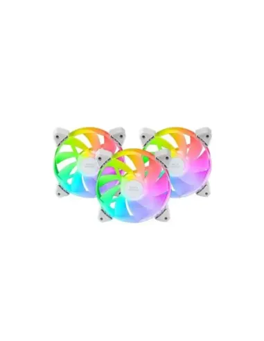 Ventilador mars gaming mf - 3ar argb 3x 120mm blanco