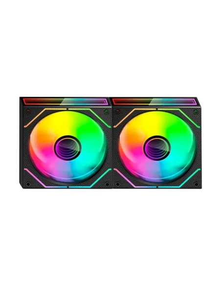 Ventilador caja mars gaming mf3dprox2 argb 2x 120mm negro