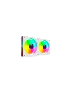 Pack 2 Ventiladores Mars Gaming MF-3DPROX2/ 12cm/ ARGB/ Blancos