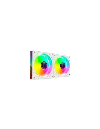 Pack 2 Ventiladores Mars Gaming MF-3DPROX2/ 12cm/ ARGB/ Blancos