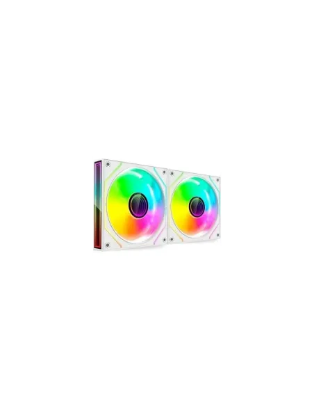 Pack 2 Ventiladores Mars Gaming MF-3DPROX2/ 12cm/ ARGB/ Blancos