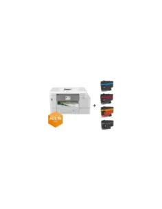 Multifunción Brother MFC-J4540DWXL WiFi/ Fax/ Dúplex/ Pack impresora + consumibles XL/ Blanca