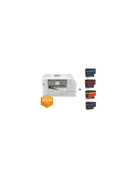 Multifunción Brother MFC-J4540DWXL WiFi/ Fax/ Dúplex/ Pack impresora + consumibles XL/ Blanca