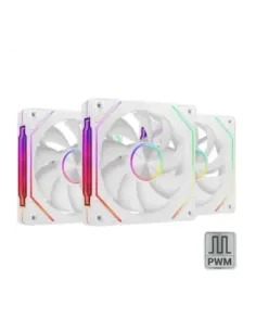 Ventilador mars gaming mf - linkfinity argb 3x 120mm blanco