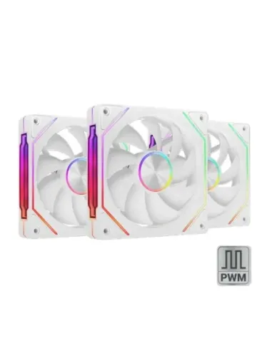 Ventilador mars gaming mf - linkfinity argb 3x 120mm blanco