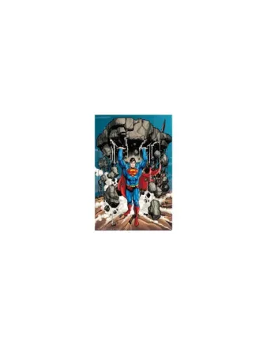 Puzzle 3d lenticular dc comics superman levantando escombros 300 piezas