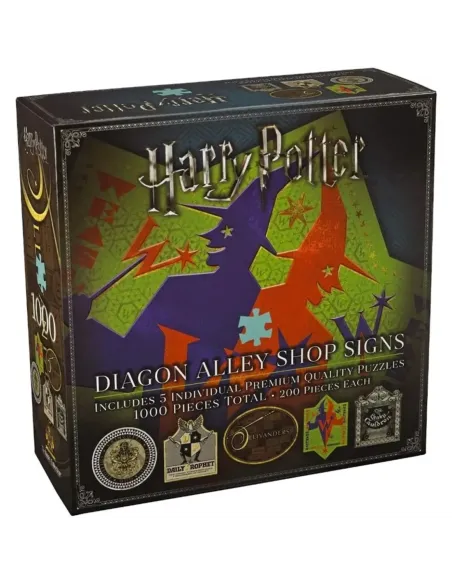 Puzzle the noble collection harry potter callejon diagon simbolos & logos tiendas 1000 piezas