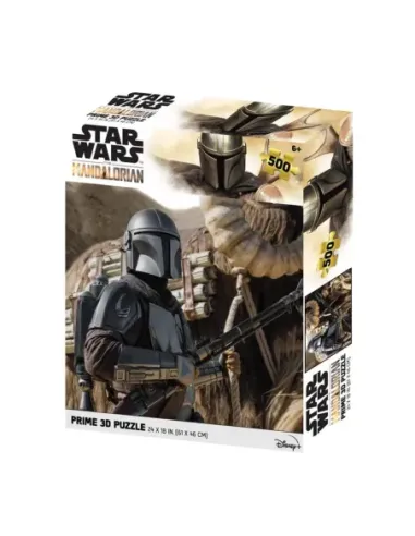 Puzle lenticular prime 3d 500 piezas the mandalorian el mandaloriano 500 piezas