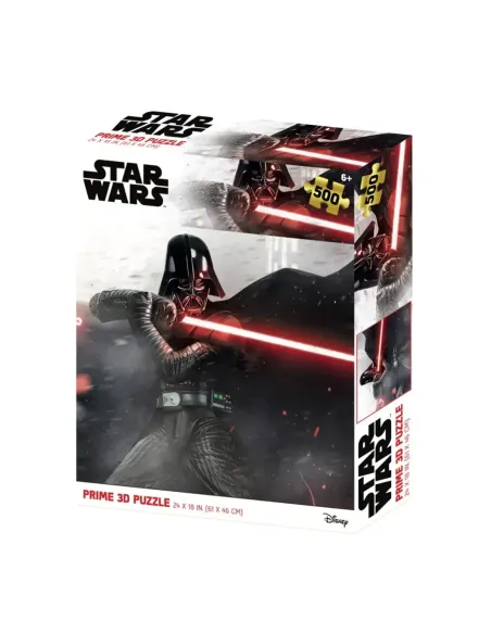 Puzle lenticular prime 3d star wars darth vader pose pelea 500 piezas