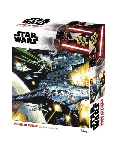 Puzle lenticular prime 3d star wars destructor estelar 500 piezas