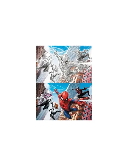Puzzle para rascar prime 3d marvel multi universo 150 piezas