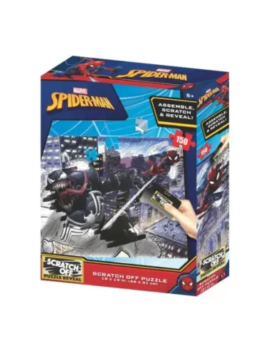Puzzle para rascar prime 3d marvel spiderman vs venom 150 piezas
