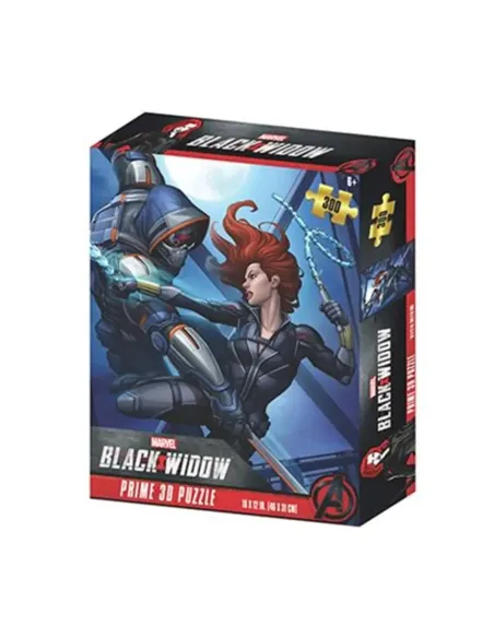 Puzzle lenticular prime 3d marvel black widow y taskmaster 200 piezas